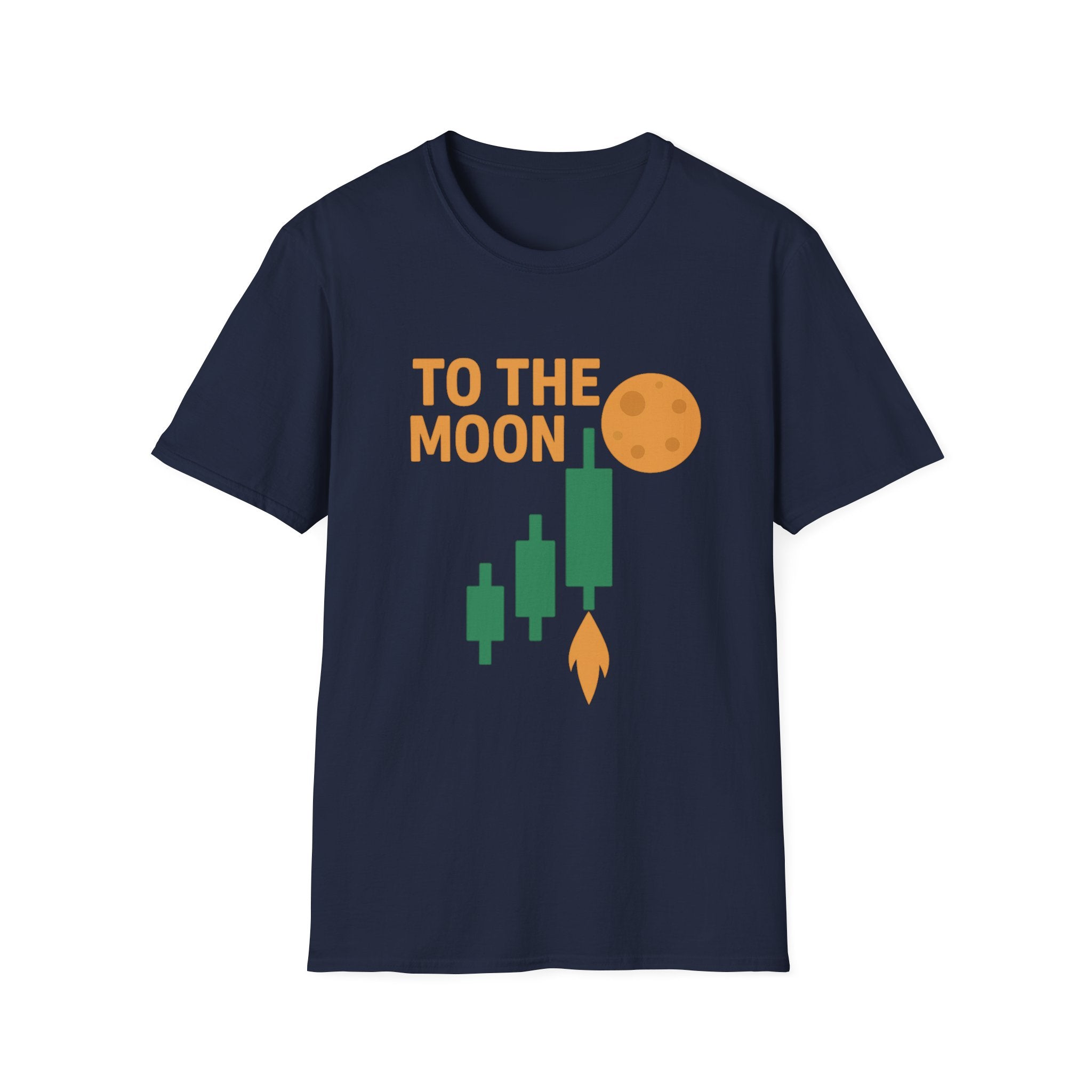 Cryptocurrency Inspired Unisex T-Shirt, To The Moon Tee, Gift for Crypto Enthusiasts, Trendy Casual Shirt, Men and Women Fashion