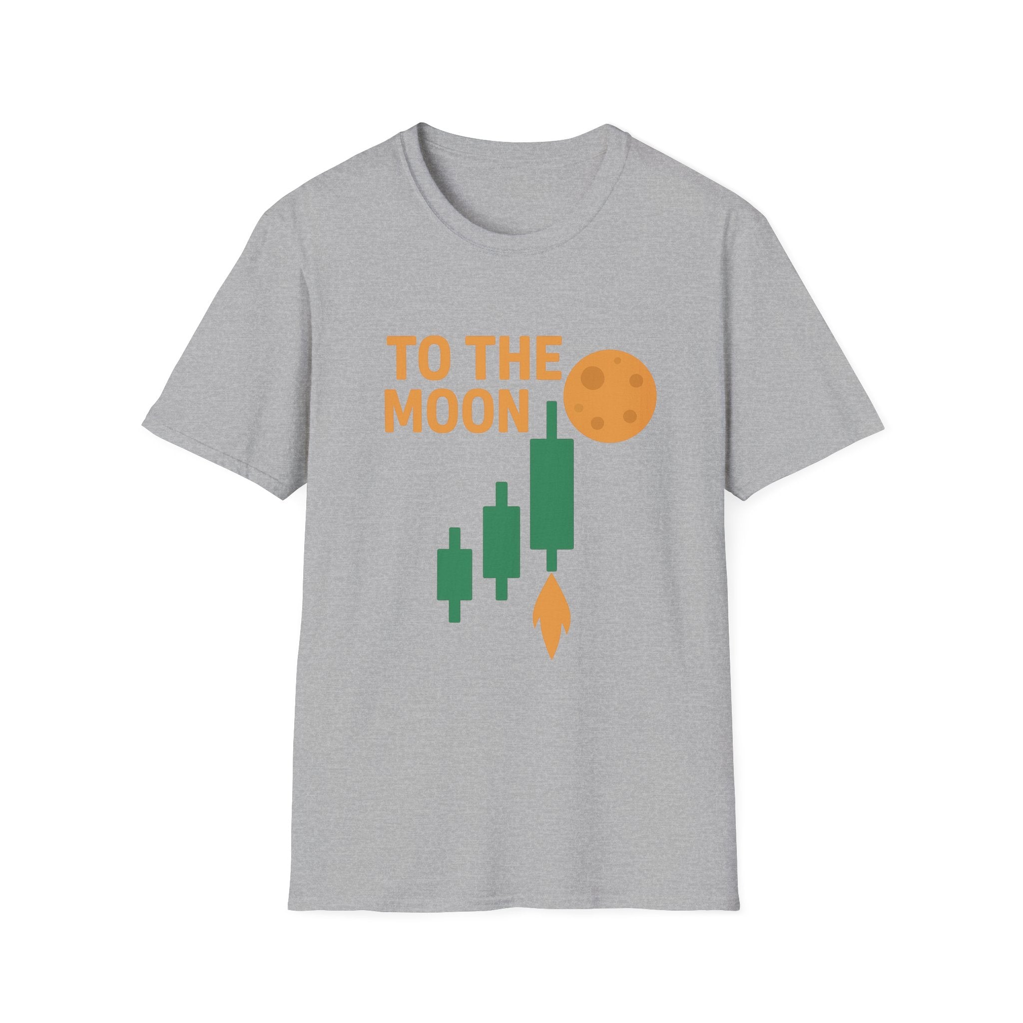 Cryptocurrency Inspired Unisex T-Shirt, To The Moon Tee, Gift for Crypto Enthusiasts, Trendy Casual Shirt, Men and Women Fashion