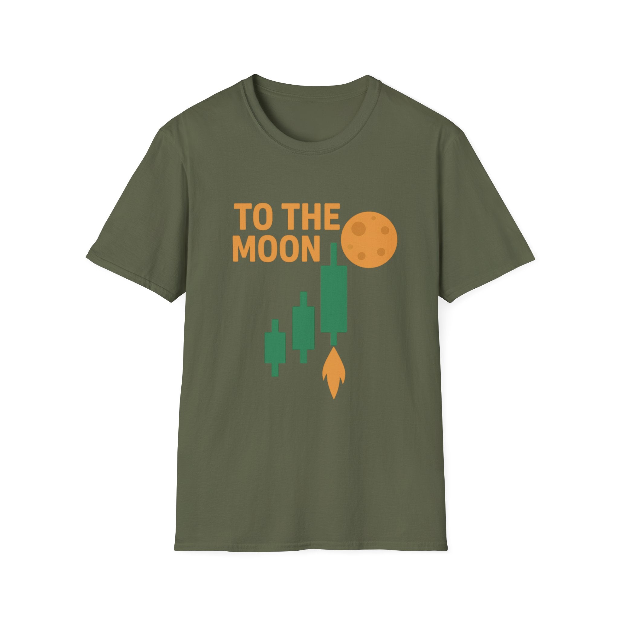 Cryptocurrency Inspired Unisex T-Shirt, To The Moon Tee, Gift for Crypto Enthusiasts, Trendy Casual Shirt, Men and Women Fashion